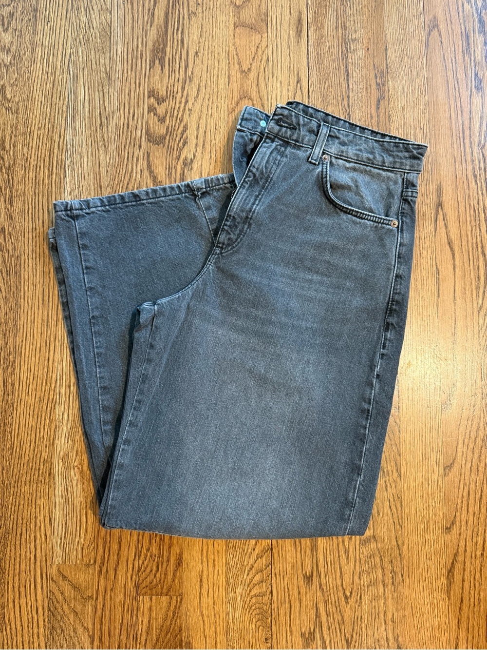 Women's Black Barrel Jeans